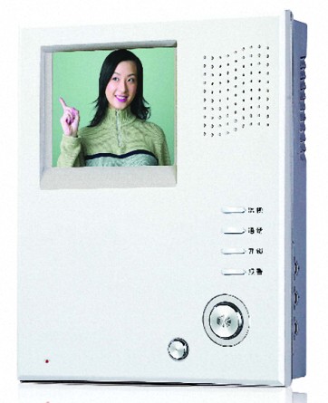 免提黑白可视对讲门铃