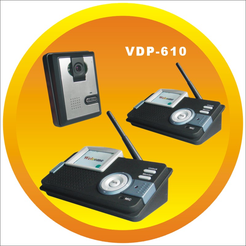 无线可视对讲门铃一拖2