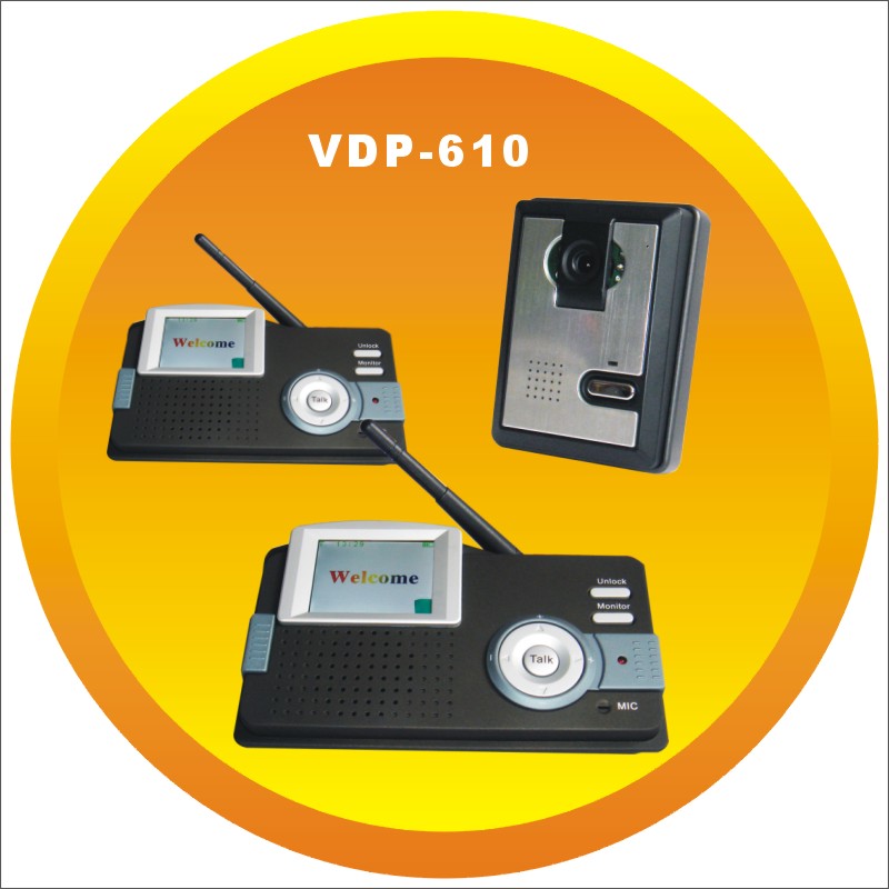 无线可视对讲门铃一拖2