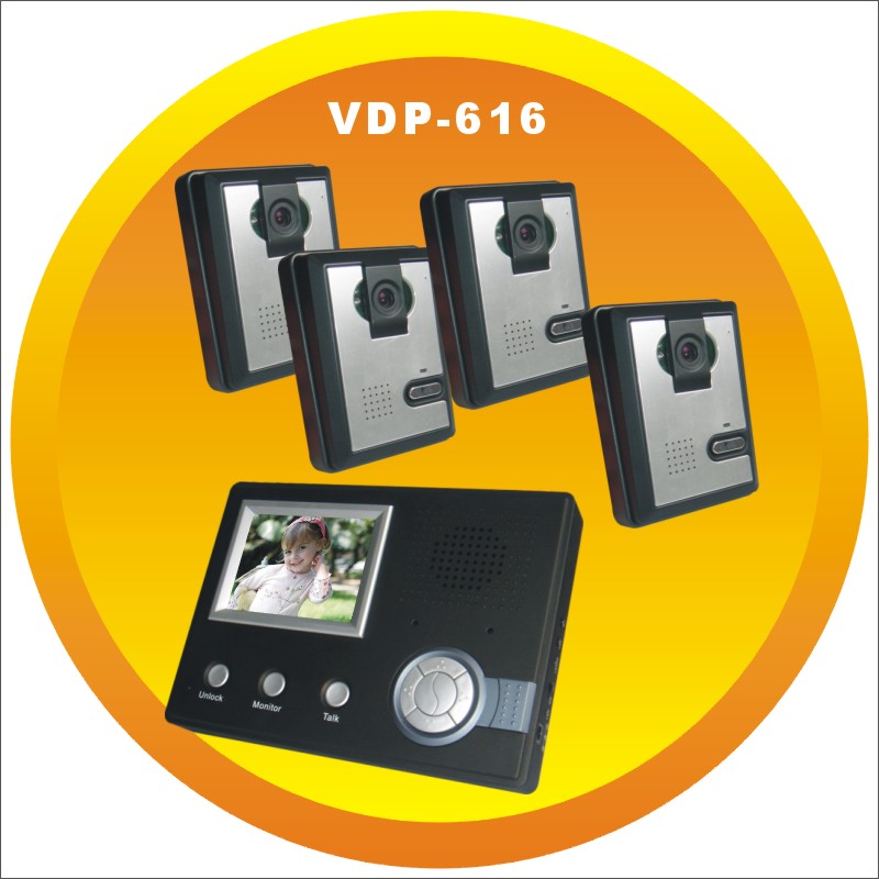 无线可视对讲门铃四拖1