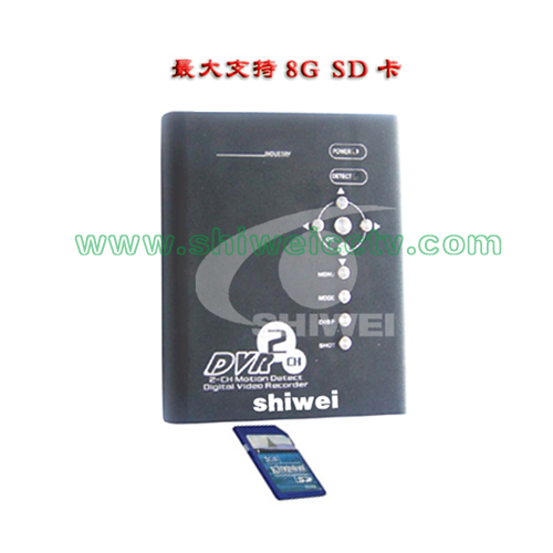 便携双路侦测数字视音频录像机 小型录像机 SD卡录像机