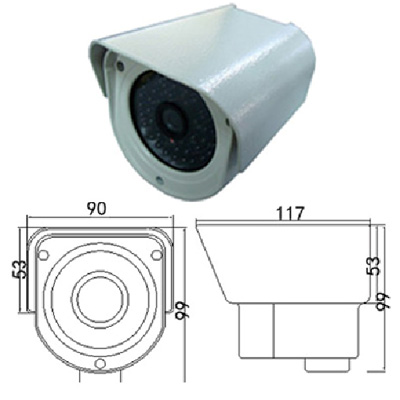 sony 600线 宽动态 强光抑制 红外40米摄像机