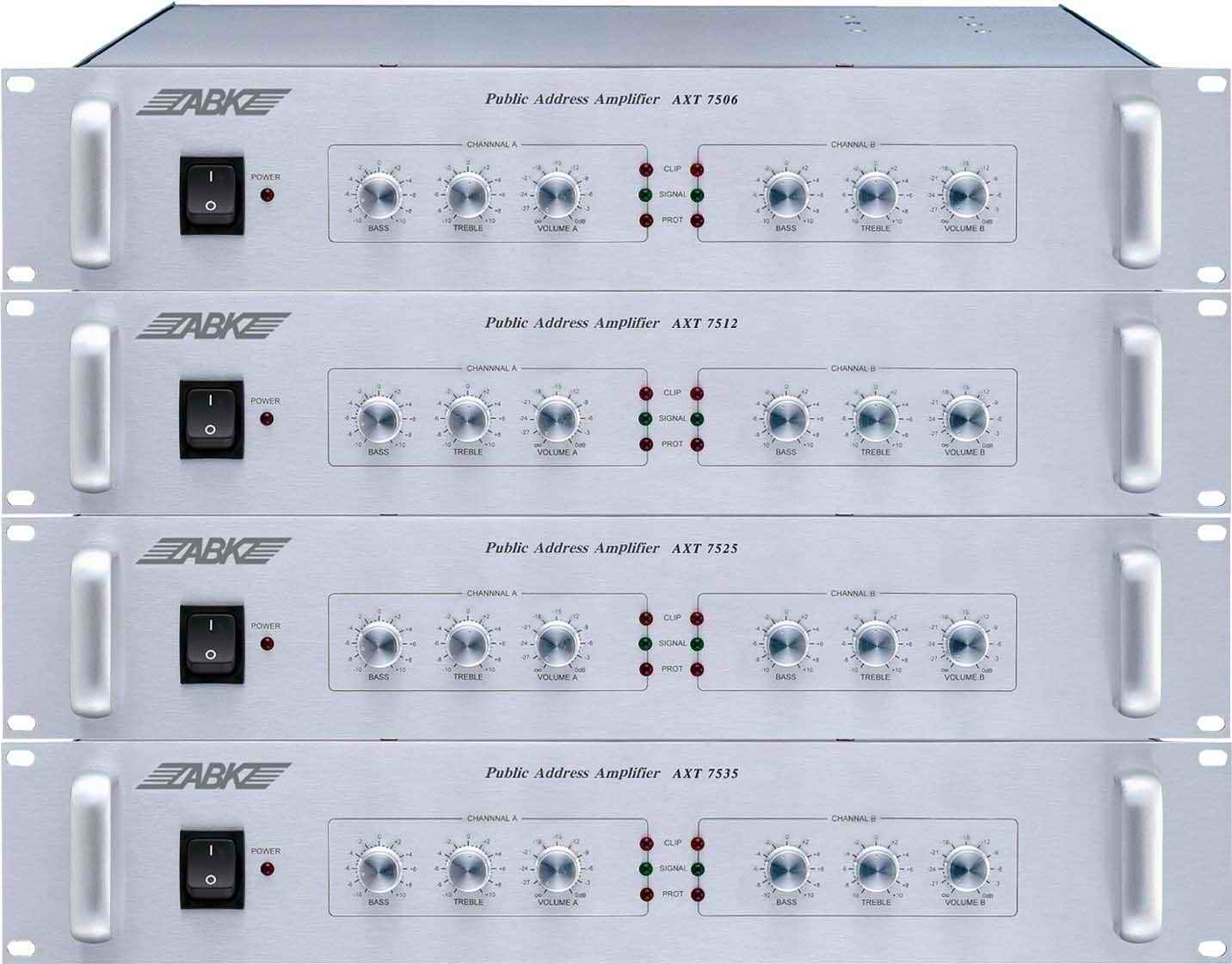 ABK公共广播智能化系统-AXT 75系列双通道功放