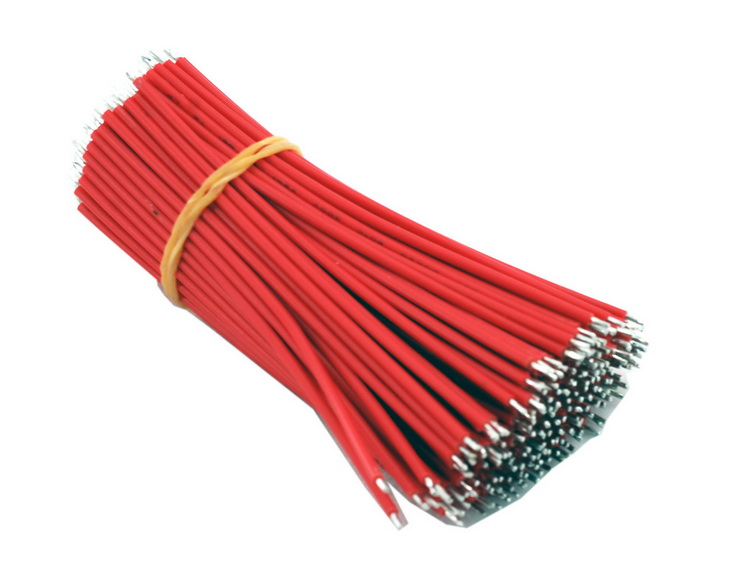 焊接用双头镀锡连接线/导线/红色单支线80MM