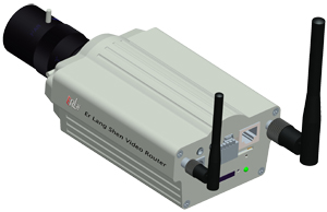 远程网络视频监控系统使用的枪机式视频路由器