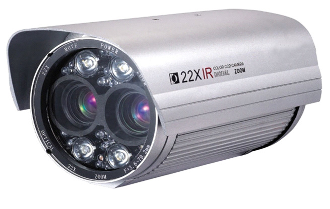 彩色双镜头红外防水摄像机