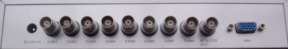 八画面分割器支持vga信号输出