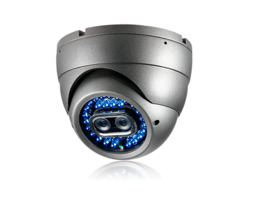 双CCD高清防暴力红外半球摄像机