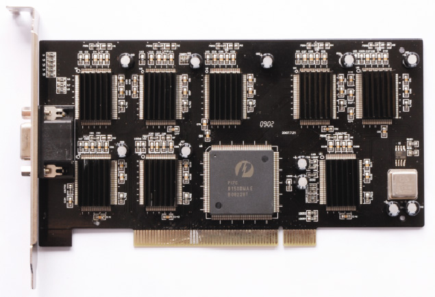 8路视频采集卡，带散热片，7130芯片