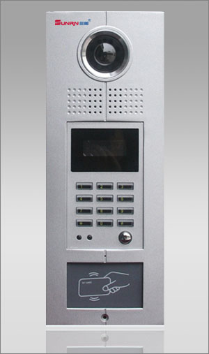 黑龙江彩色可视对讲黑白CRT屏4防区报警室内机