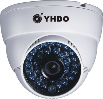 室内彩色红外半球摄像机