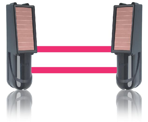 无线红外对射，爱德宝全无线太阳能红外对射探测器