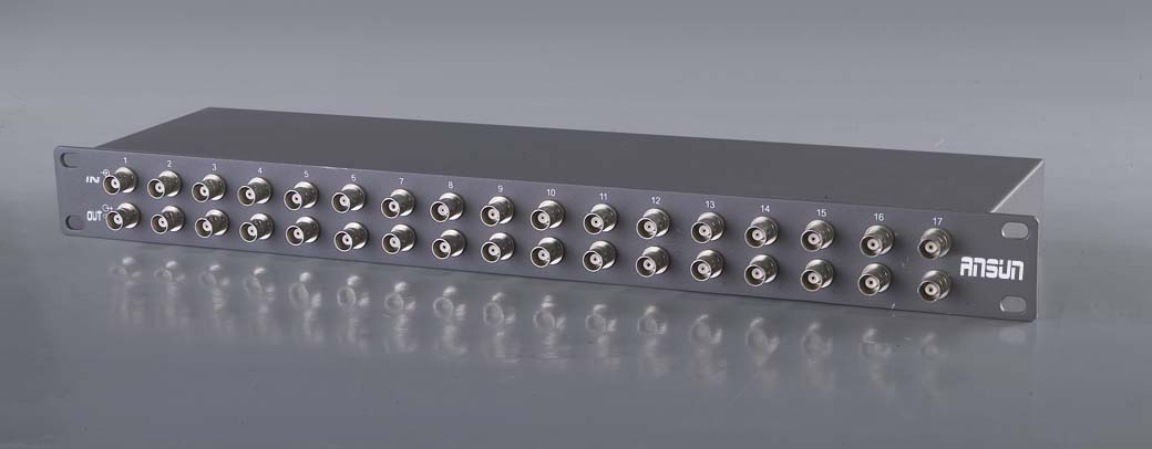 16路视频防雷器|集成多口BNC视频防雷箱|硬盘录像机防雷器