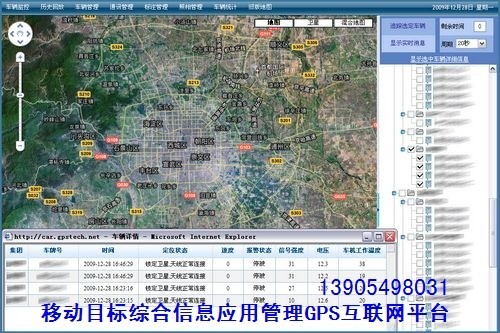 互联网GPS/GPRS车辆定位监控平台