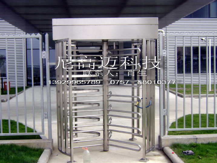 全高转闸，不锈钢栅栏转门，门禁刷卡旋转门
