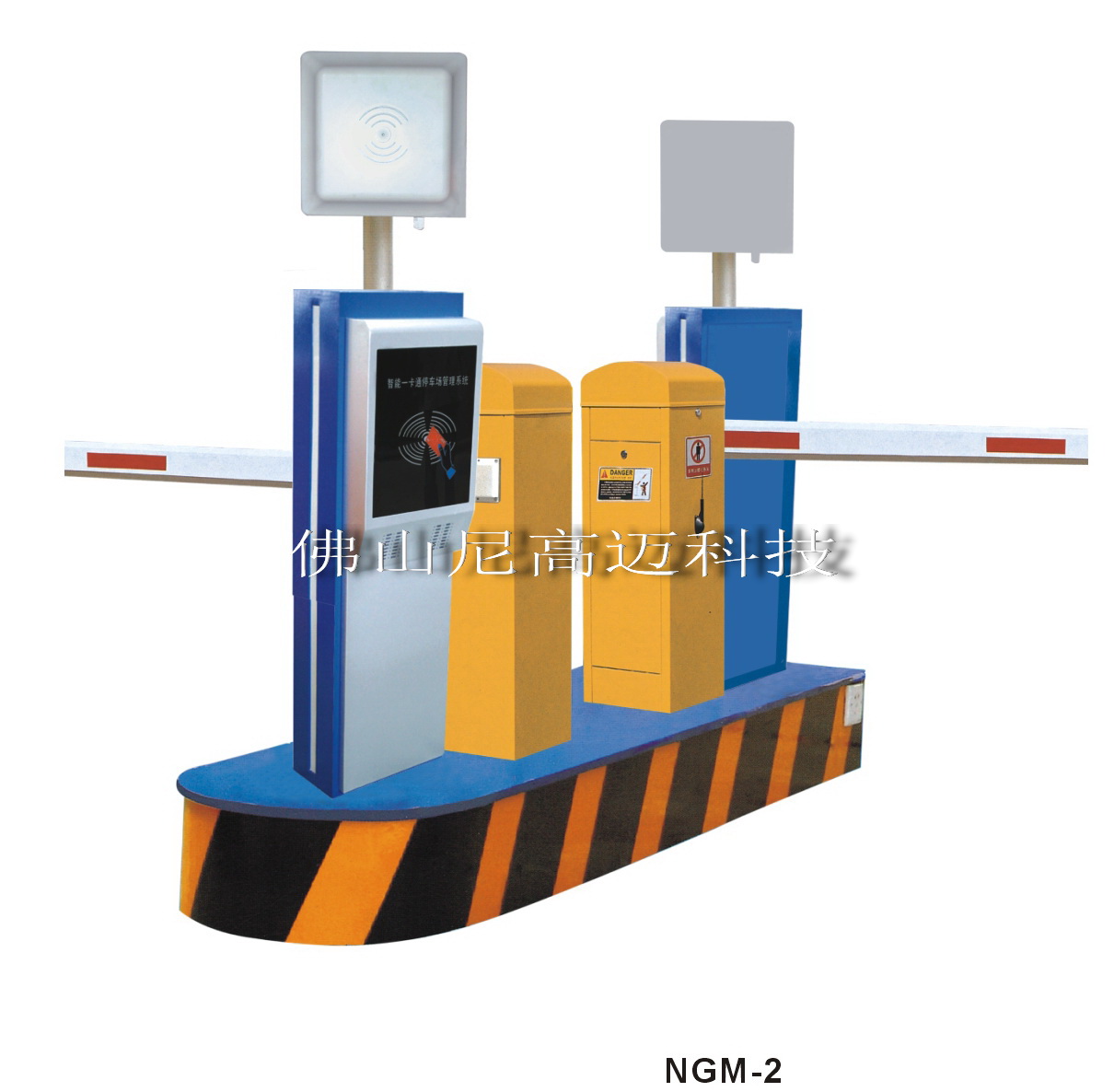 无源远距离停车场系统，1-8米读卡停车场