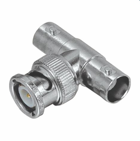 珠海中腾—监控接头BNC三通头1公2母转接头