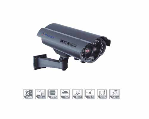 80米双CCD红外防水摄像机