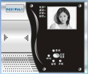 4寸模拟黑白室内对讲机