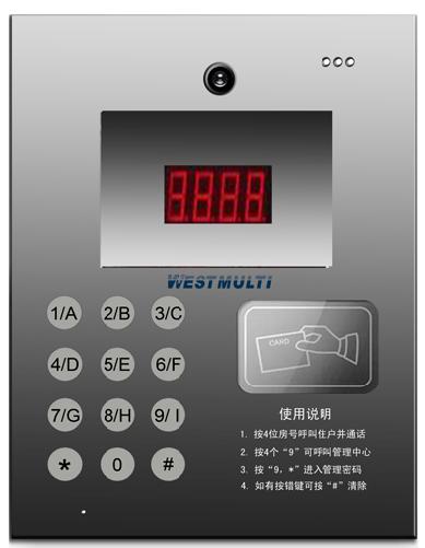 数字全防水镜面门口机