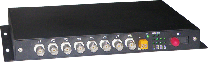 8路视频带1路反向485数据