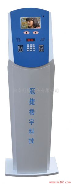 冠捷落地式人脸识别楼宇对讲系统