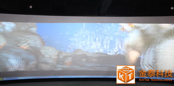 环型金属投影幕