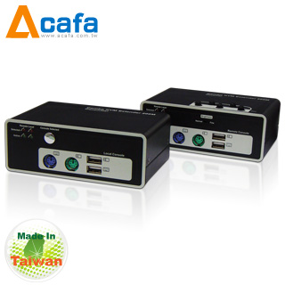 Acafa KFE220 双接口KVM电脑延长管理器-台湾原装进口