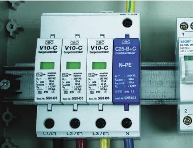OBO V10-C/3+NPE三相四线普通型电源防雷器