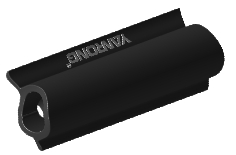 中间杆固定底套