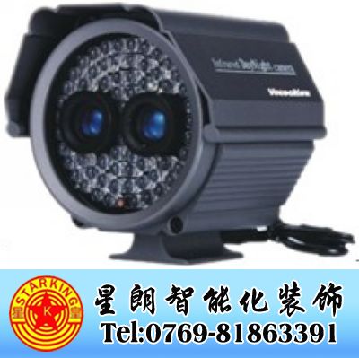 专业安装监控工程弱电工程双CCTV红外摄像枪