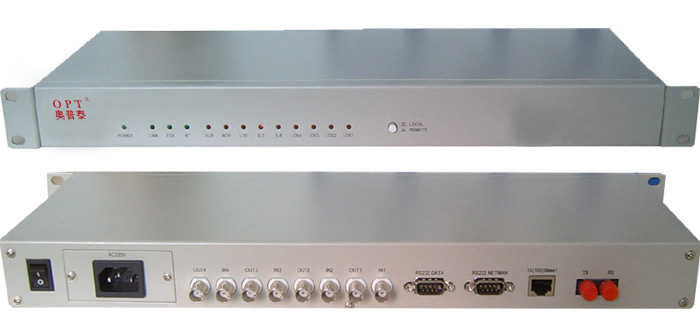 PDH4E1，8E1，16E1+100M以太网光端机