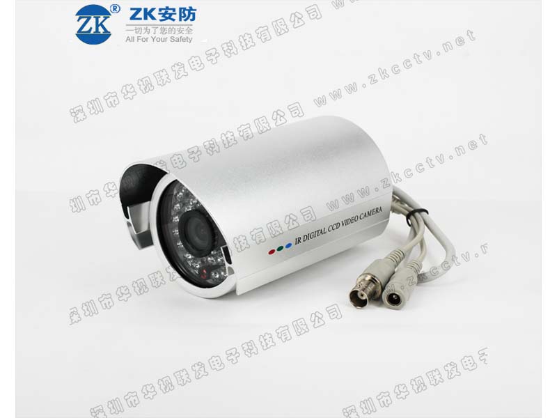 30米彩色红外防水摄像机 ZK-609S 1/3＂SONY CCD