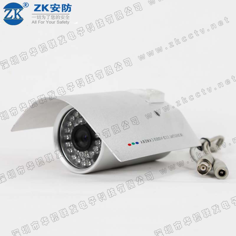 供应30米彩色红外防水摄像机 ZK-388S 1/3＂SONY CCD