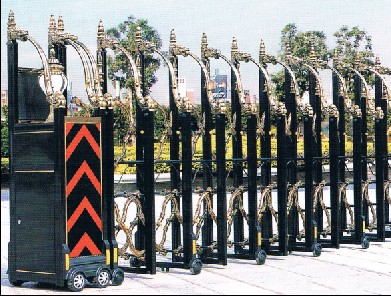 不锈钢电动伸缩门