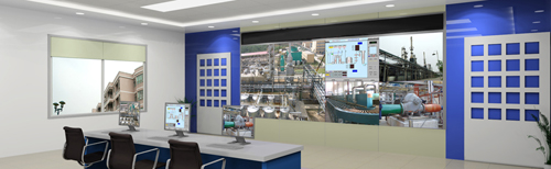  110指挥中心监控大屏幕