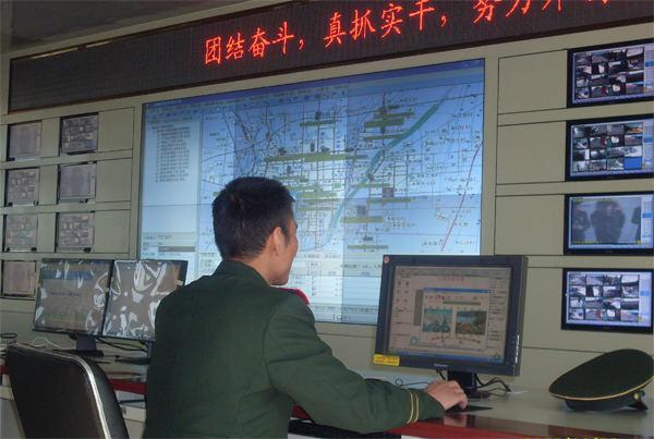 消防指挥中心拼接大屏幕