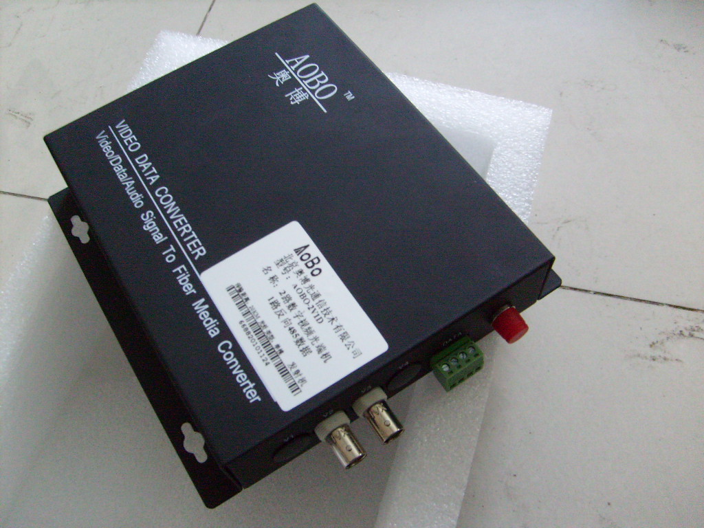 奥博（AOBO）2路视频+1路反向数据光端机
