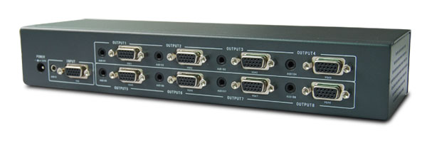 VS-108A VGA一分八带音频分配器