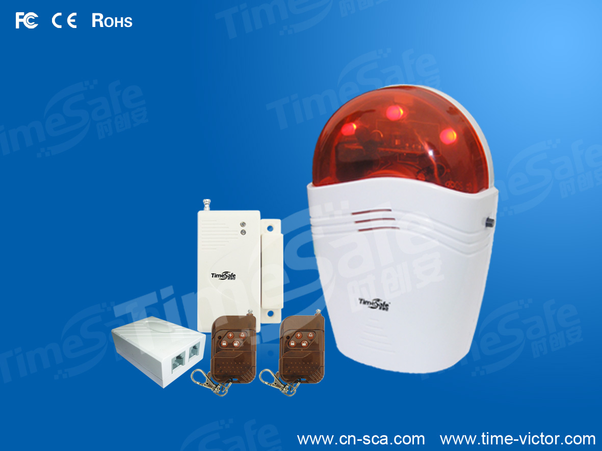 时创安无线现场声光报警器，财务室守护配铃声放大器