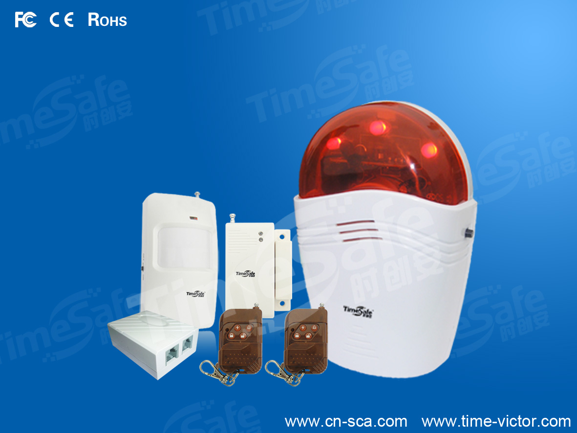 时创安无线现场声光报警器，全能型报警器＋铃声放大