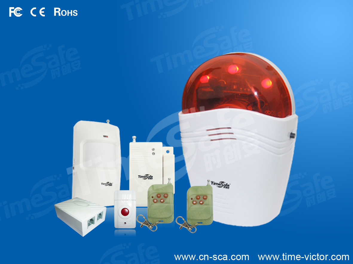 时创安无线现场声光报警器－居家防盗报警器＋铃声放大器