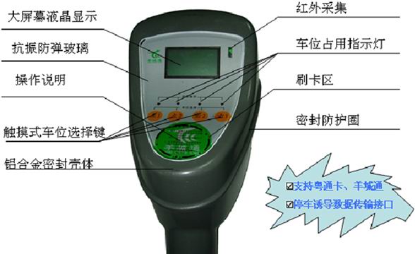 德生固定咪表咪表停车系统停车计费器停车自动计费设施