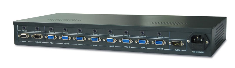 VSMV-801A  VGA八切一带音频切换器