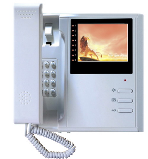 彩色4寸可视对讲分机|楼宇对讲系统