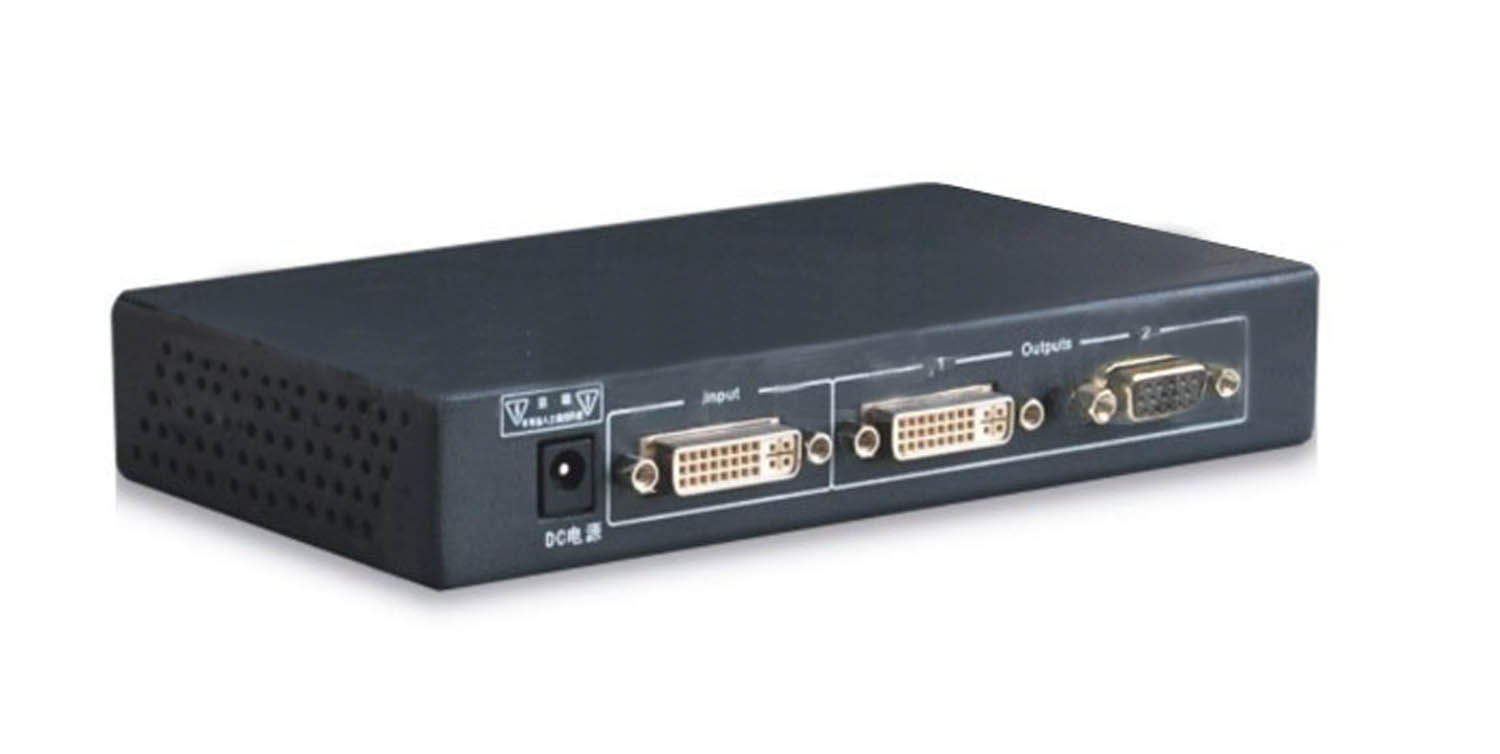VSD-102DV  DVI转DVI+VGA转换器