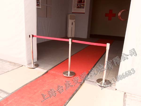 工厂伸缩栏杆座 超市伸缩栏杆座 伸缩栏杆座