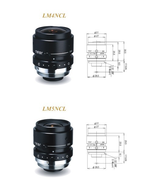 1/2''定焦，手动光圈工业镜头 日本KOWA高清监控镜头