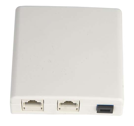 3口光纤桌面盒，一光两电3口光纤桌面盒