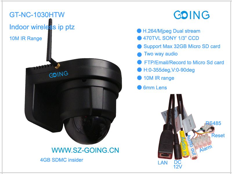 室内无线网络红外云台